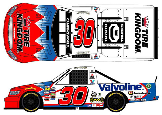 2011 Todd Bodine #30 Tire Kingdom Truck Diecast