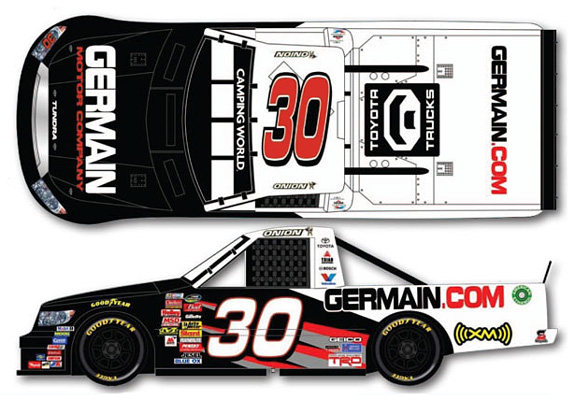 2011 Todd Bodine #30 Germain Truck Diecast