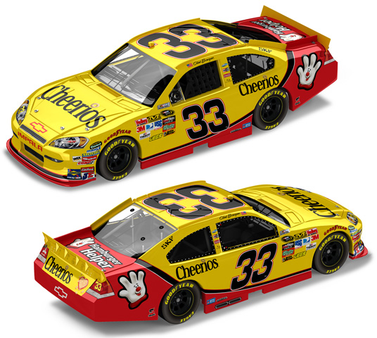 2011 Clint Bowyer #33 Cheerios 1/64 Diecast