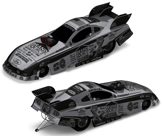 2011 Courtney Force - BrandSource / Stealth BLACK NHRA Diecast