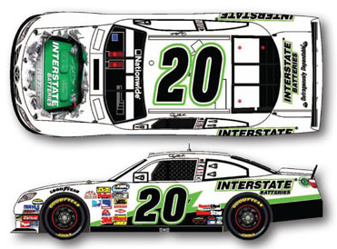 2011 Denny Hamlin #20 Interstate Batteries Diecast