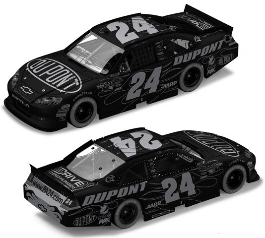 2011 Jeff Gordon #24 Dupont / Stealth BLACK Diecast