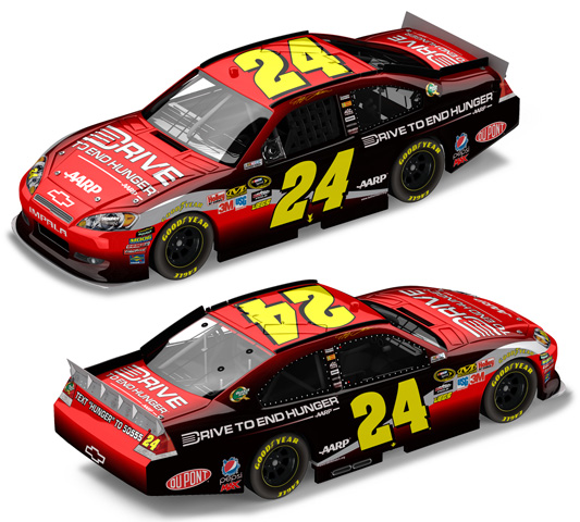 2011 Jeff Gordon #24 AARP Drive to End Hunger Diecast