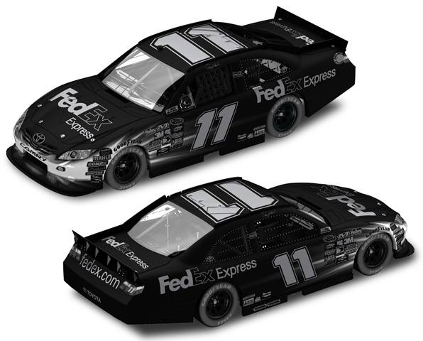 2011 Denny Hamlin #11 FedEx Express / Stealth BLACK Diecast