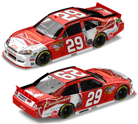 2011 Kevin Harvick #29 Budweiser Can 1/64 Diecast