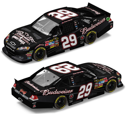 2011 Kevin Harvick #29 Budweiser - Military Tribute 1/64 Diecast