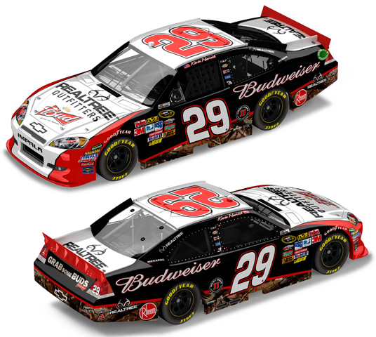 2011 Kevin Harvick #29 Budweiser / Realtree Diecast