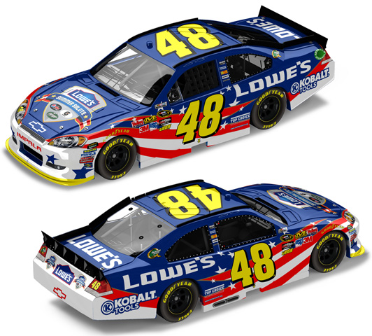 2011 Jimmie Johnson #48 Lowe's - Summer Salute Diecast
