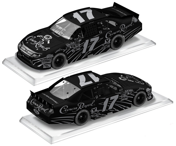 2011 Matt Kenseth #17 Crown Royal / Stealth BLACK Diecast