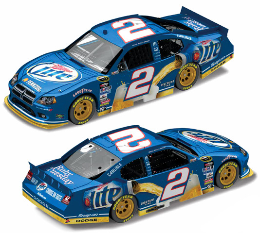 2011 Brad Keselowski #2 Miller Lite 1/64 Diecast