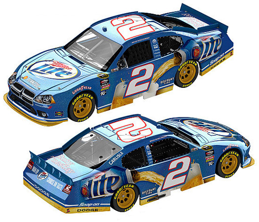 2011 Brad Keselowski #2 Miller Lite / Flashcoat Color Diecast