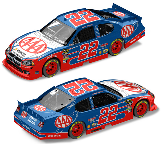 2011 Kurt Busch #22 AAA 1/64 Diecast