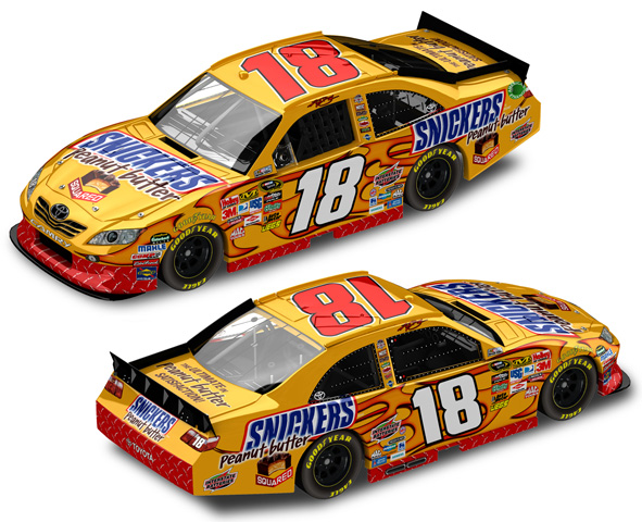 2011 Kyle Busch #18 Snickers Peanut Butter Squared 1/64 Diecast