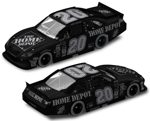 2011 Joey Logano #20 Home Depot / Stealth BLACK Diecast