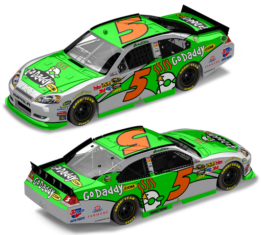 2011 Mark Martin #5 GoDaddy.com - Chevy 100 Diecast