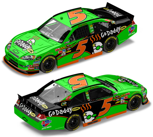 2011 Mark Martin #5 GoDaddy.com 1/64 Diecast