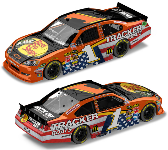 2011 Jamie McMurray #1 Bass Pro - Honoring Our Heroes Diecast