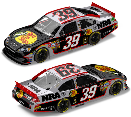 2011 Ryan Newman #39 Bass Pro Shops / NRA 1/64 Diecast