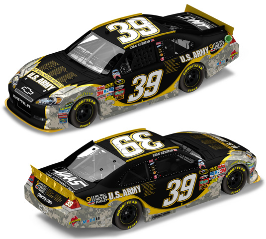 2011 Ryan Newman #39 U.S. Army - Honoring Our Heroes 1/64 Diecast