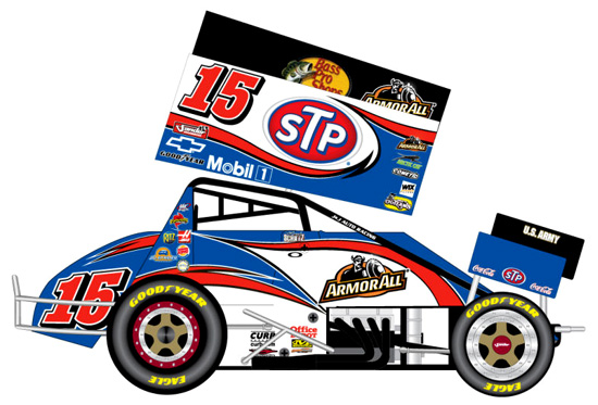 2011 Donny Schatz #15 STP - Dirt Sprint Car 1/64 Diecast