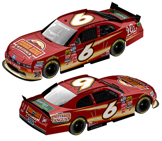 2011 Ricky Stenhouse Jr #6 Tender Ridge Angus Beef 1/64 Diecast