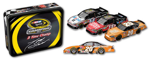 2011 Tony Stewart 3x NASCAR Champion 1/64 Diecast Tin Set