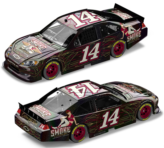 2011 Tony Stewart #14 SMOKE / Mesma Chrome Diecast