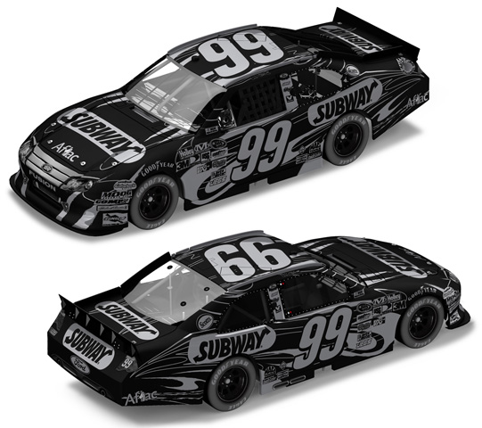 2011 Carl Edwards #99 Subway / Stealth BLACK Diecast