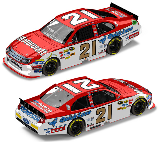 2011 Trevor Bayne #21 Motorcraft 1/64 Diecast