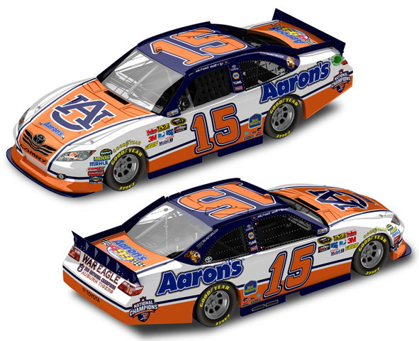 2011 Michael Waltrip #15 Auburn University BCS Champion Diecast