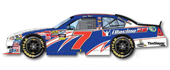 2011 Josh Wise #7 iRacing.com 2.0 1/64 Diecast