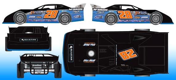 2012 Dennis Erb #28 Dirt Late Model 1/64 Diecast