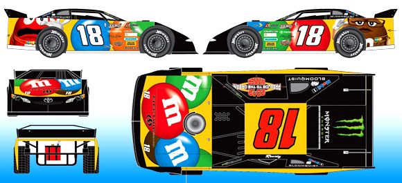 2012 Kyle Busch #18 M&M's / Prelude Winner - Late Model 1/64 Diecast