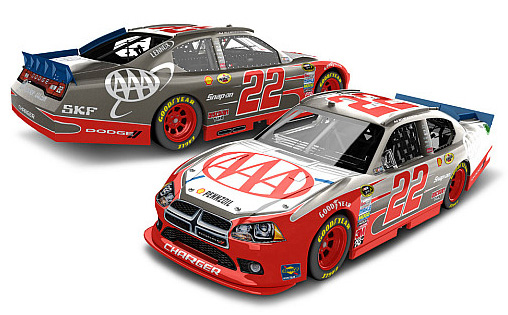 2012 A.J. Allmendinger #22 AAA / Brushed Metal Diecast