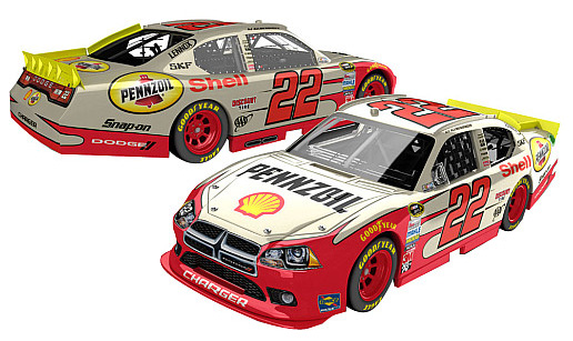 2012 A.J. Allmendinger #22 Shell / Frost Diecast