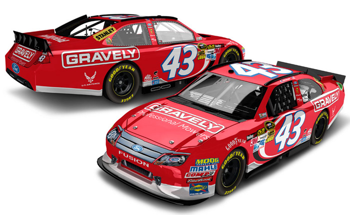 2012 Aric Almirola #43 Gravely Diecast