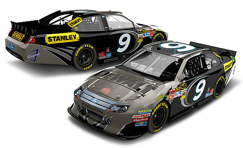 2012 Marcos Ambrose #9 Dewalt / Brushed Metal Diecast