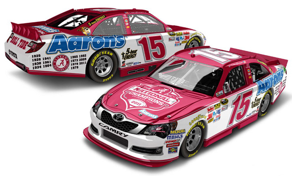 2012 Clint Bowyer #15 Alabama BCS National Champions Diecast