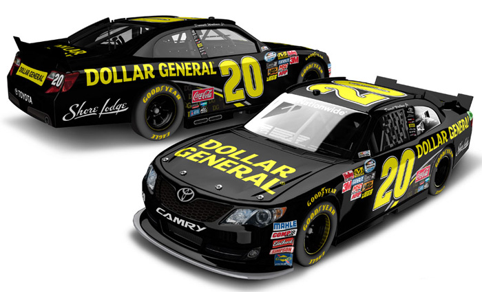 2012 Darrell Wallace Jr #20 Dollar General Diecast