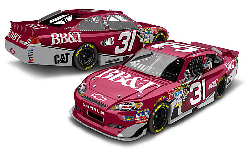 2012 Jeff Burton #31 BB&T 1/64 Diecast