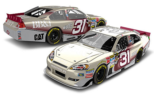 2012 Jeff Burton #31 BB&T / Frost Diecast