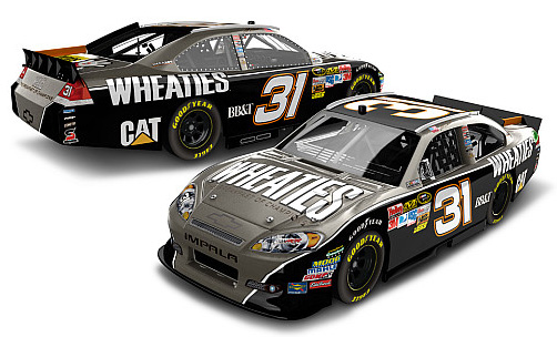 2012 Jeff Burton #31 Wheaties / Brushed Metal Diecast