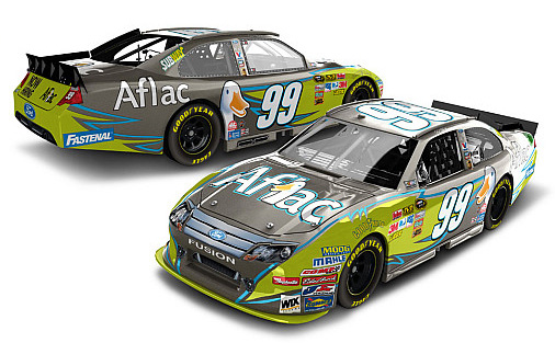2012 Carl Edwards #99 Aflac / Brushed Metal Diecast