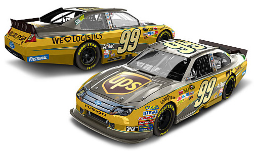 2012 Carl Edwards #99 UPS / Brushed Metal Diecast