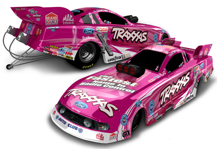 2012 Courtney Force - Traxxas Pink NHRA Funny Car 1/64 Diecast