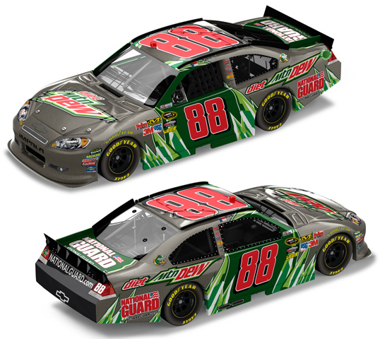 2012 Dale Earnhardt Jr #88 Diet Mtn Dew / Brushed Metal Diecast