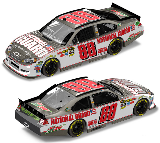 2012 Dale Earnhardt Jr #88 National Guard / Brushed Metal Diecast