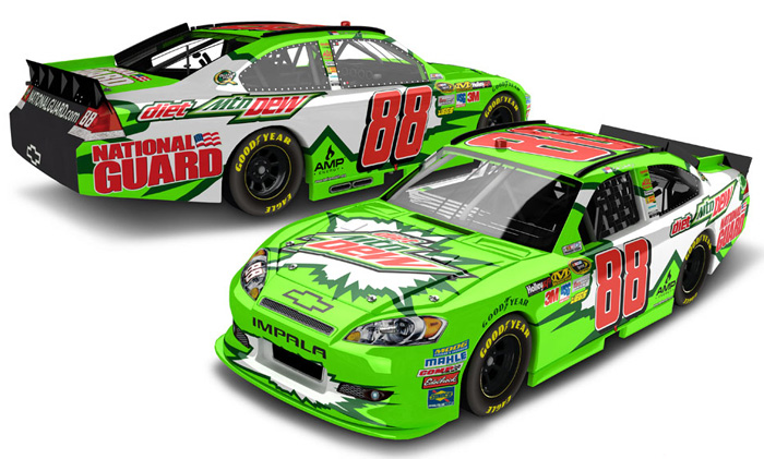 2012 Dale Earnhardt Jr #88 Diet Mtn Dew - Paint the 88 1/64 Diecast