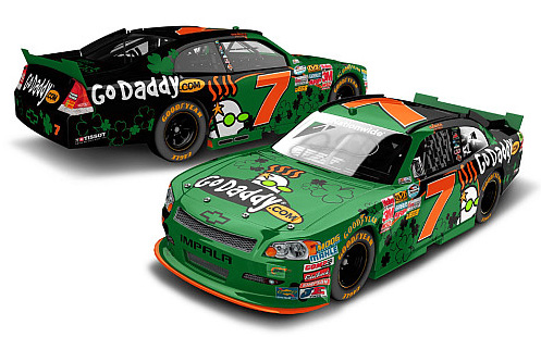 2012 Danica Patrick #7 GoDaddy - St. Patrick's Day Diecast