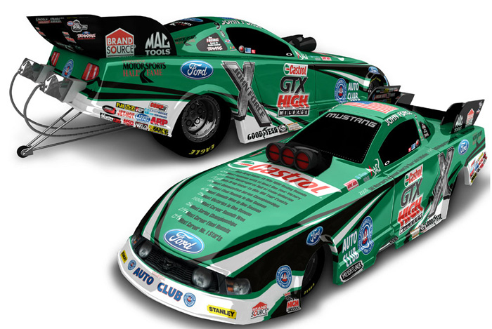 2012 John Force - Hall of Fame NHRA Funny Car Diecast